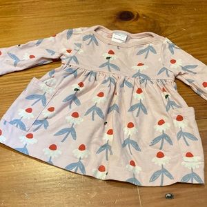 HANNA ANDERSSON 60 Light Pink Swedish Floral Print Dress